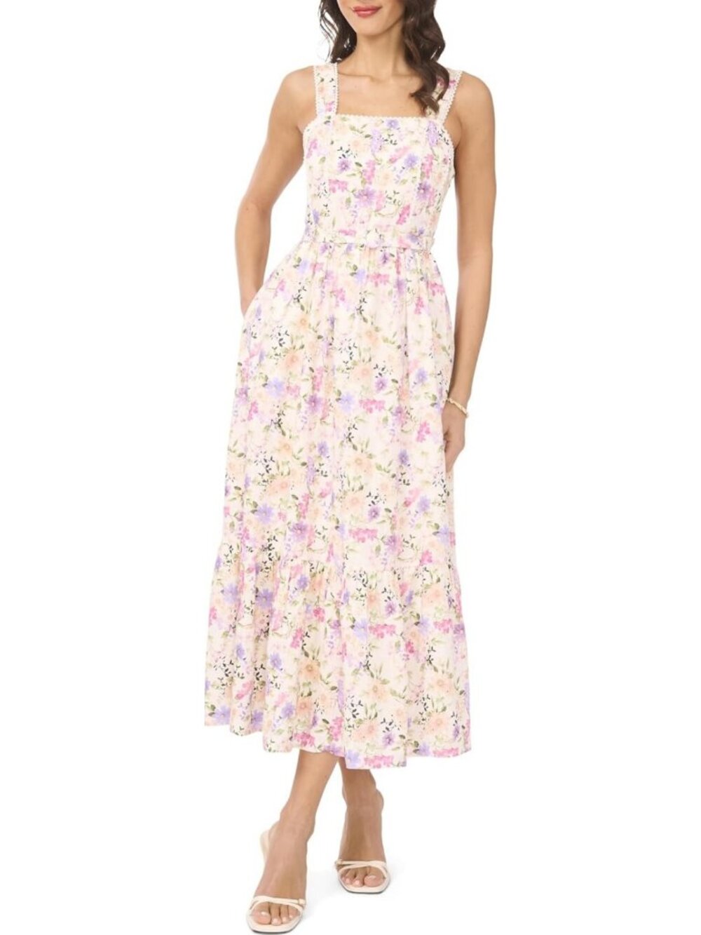 Linen Midi Tank Dress - Lightweight Summer Dress, Casual Chic Style, Perfect for